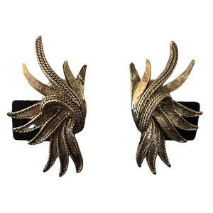Oscar de la Renta Gold-Tone Statement Earrings